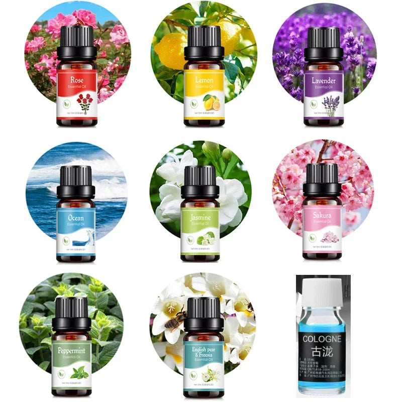 Plant Aromatherapy Oil for Diffuser Humidifier Household/Vehicles Air Freshener Fragrance/Essential Oil Car Interier Accessories