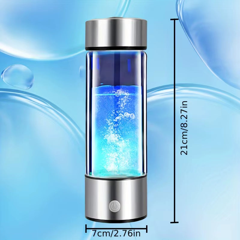 1800PPB Hydrogen Water Bottle,Hydrogen Water Generator,420Ml Portable Hydrogen Generator 3Min Quick Electrolysis Health Cup