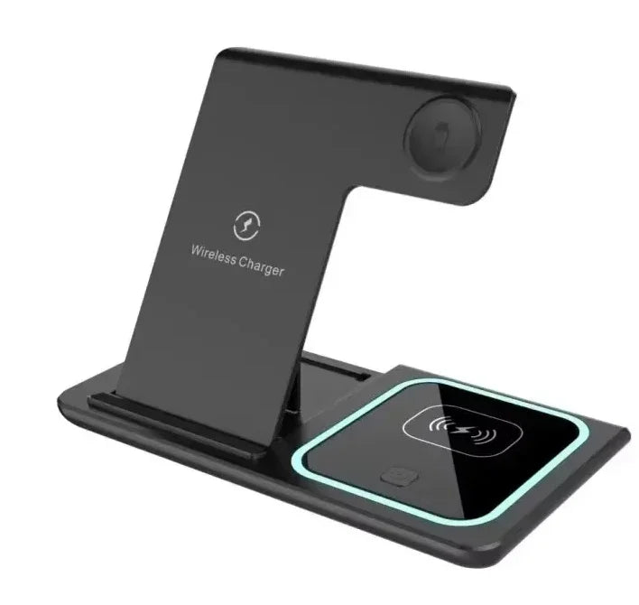 3-in-1 Foldable Wireless Fast Charger Station for iPhone & Apple Watch