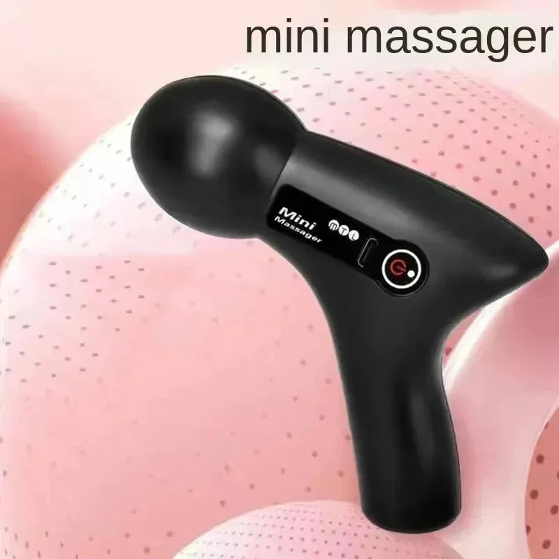 Mini Electric Fascia Gun with LCD & 6 Massage Heads