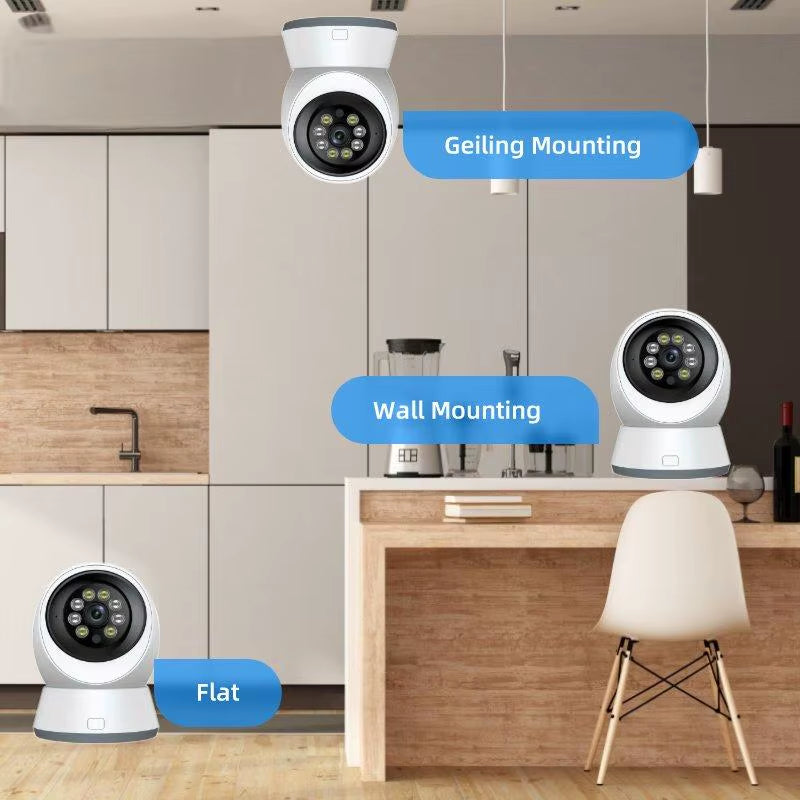 HD Home Security Cameras,Indoor Security Cameras with Night Vision, 2.4Gwi-Fi,Two-Way Talk,Motion Alert,Multiple Storage Options