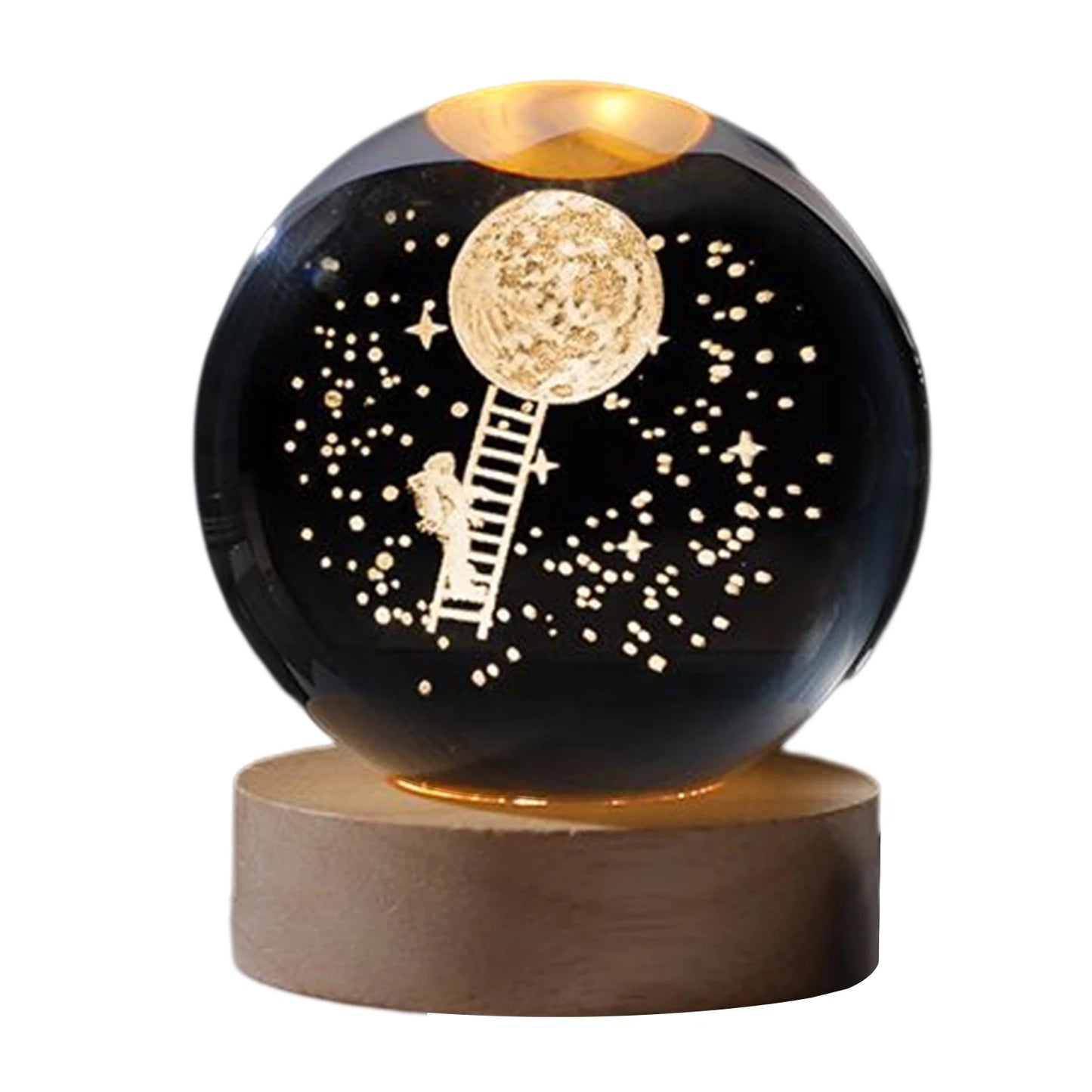 3D Planetary Crystal Night Light
