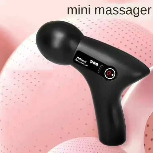 Mini Electric Fascia Gun with LCD & 6 Massage Heads