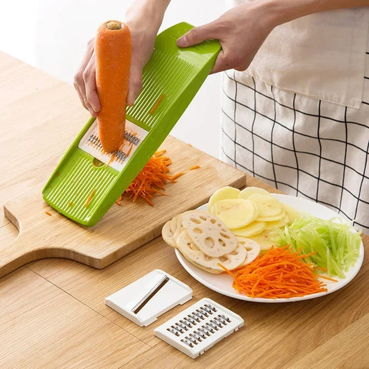 Stainless Steel Mandoline Slicer with 3 Blades