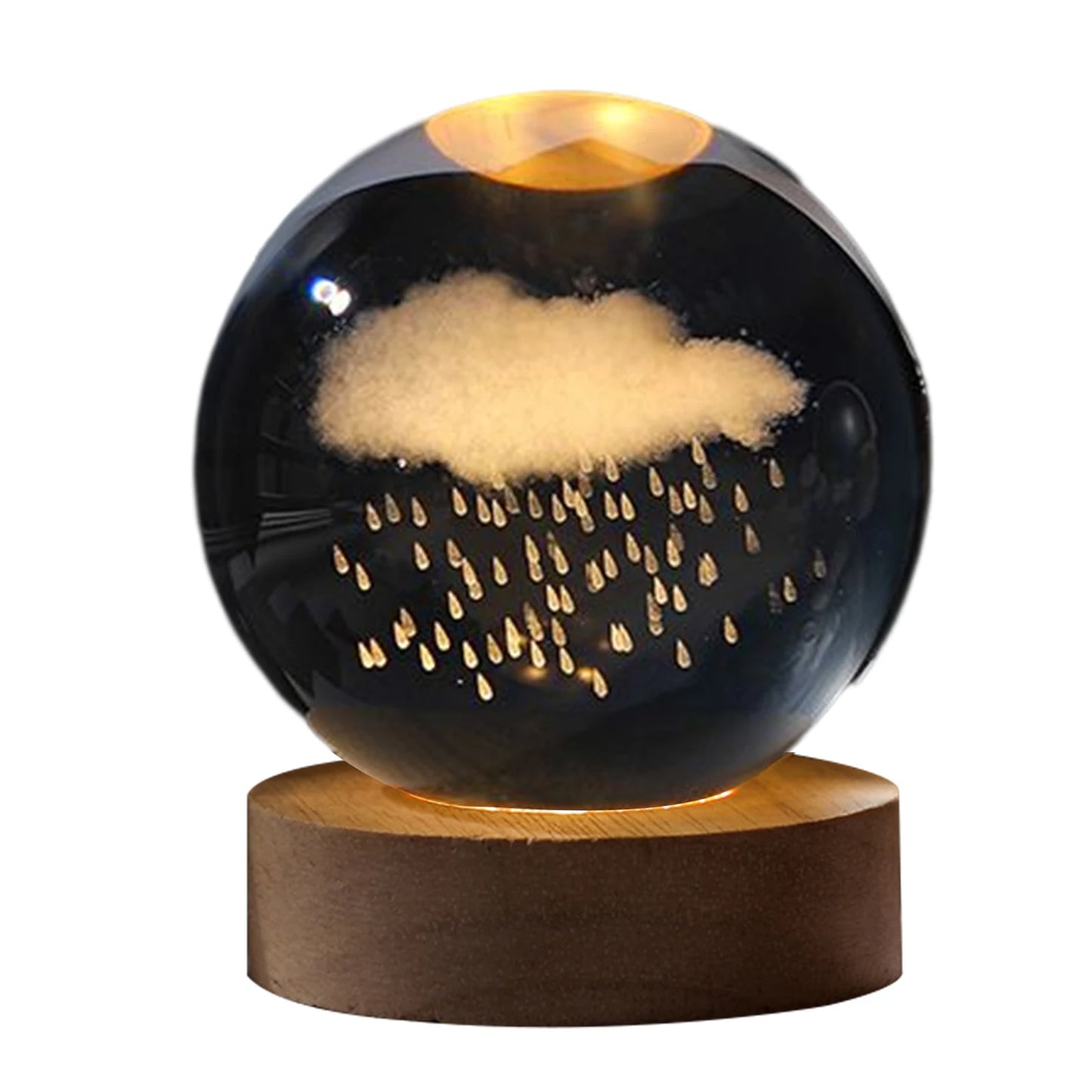 3D Planetary Crystal Night Light