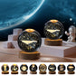 3D Planetary Crystal Night Light