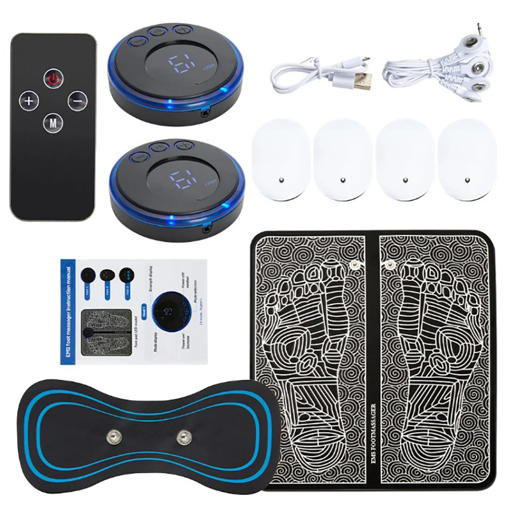 Electric Foot Massager Pad with EMS Muscle Stimulation