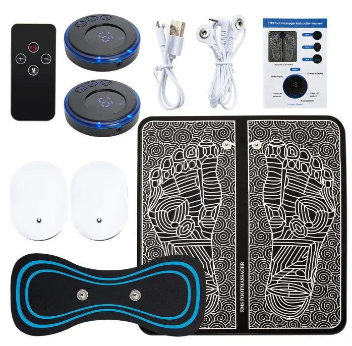 Electric Foot Massager Pad with EMS Muscle Stimulation