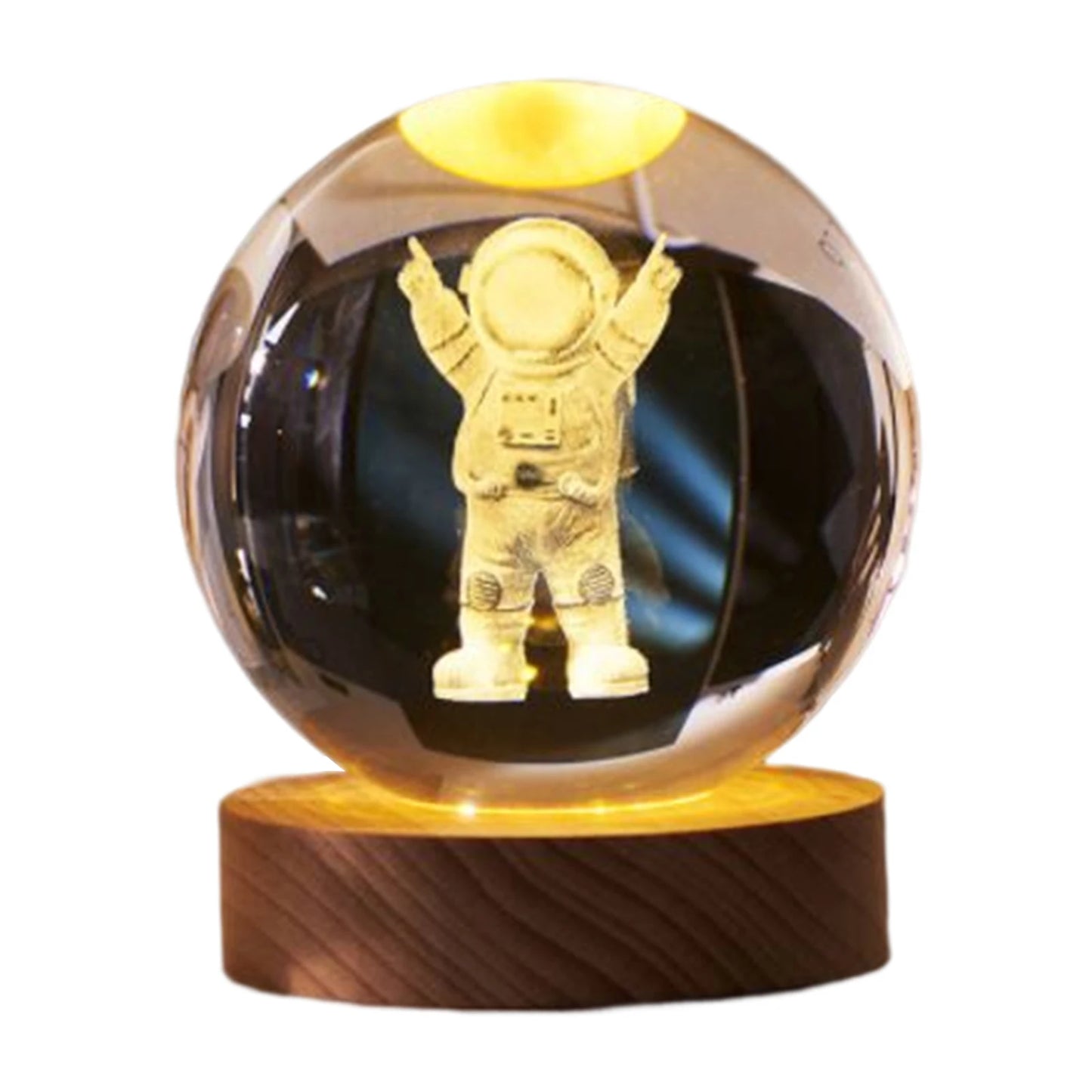 3D Planetary Crystal Night Light
