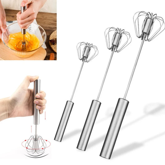 Stainless Steel Semi-Automatic Hand Whisk