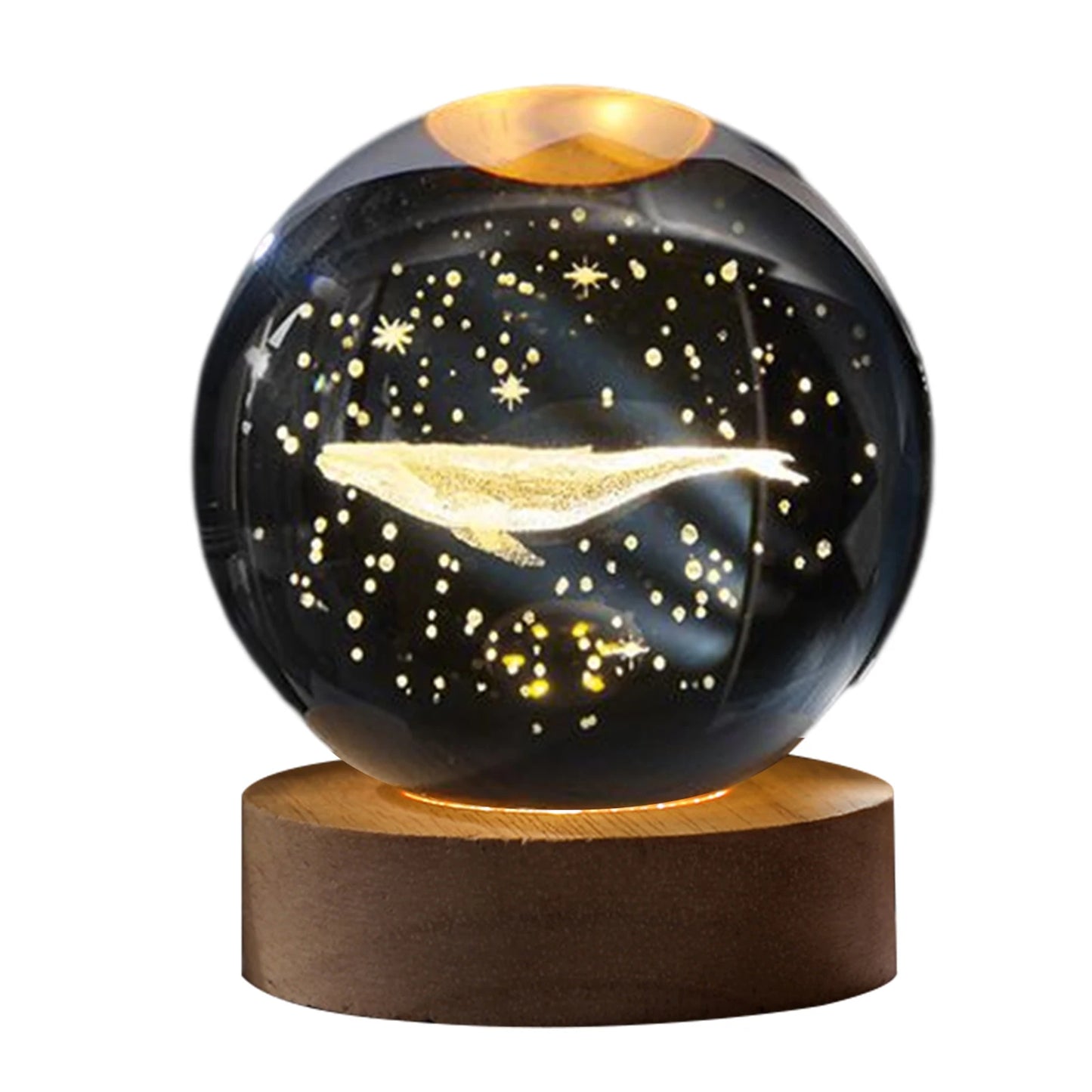 3D Planetary Crystal Night Light