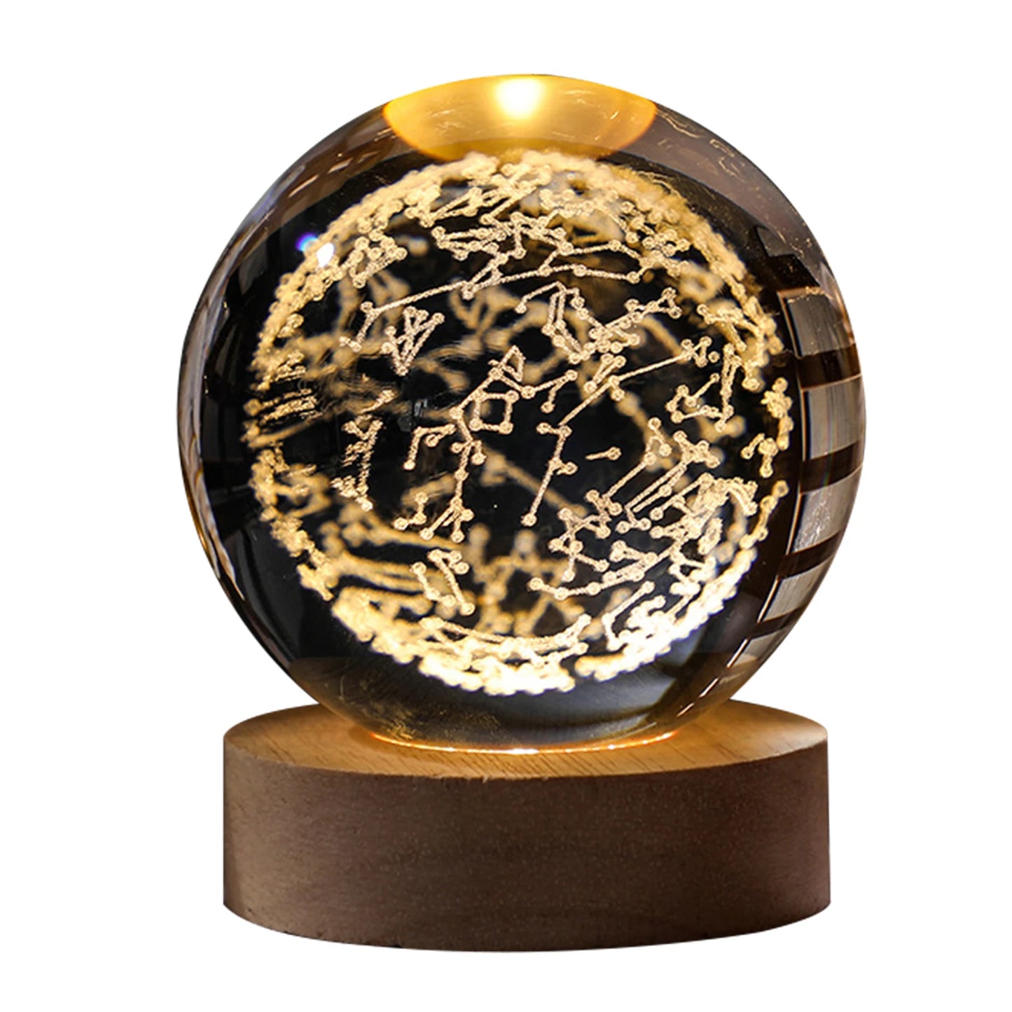 3D Planetary Crystal Night Light