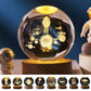 3D Planetary Crystal Night Light