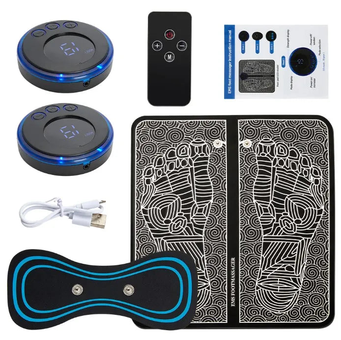 Electric Foot Massager Pad with EMS Muscle Stimulation
