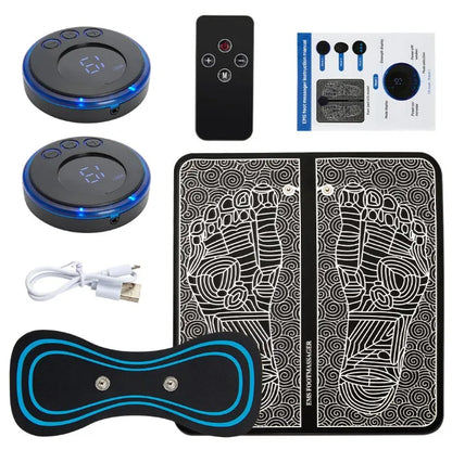 Electric Foot Massager Pad with EMS Muscle Stimulation