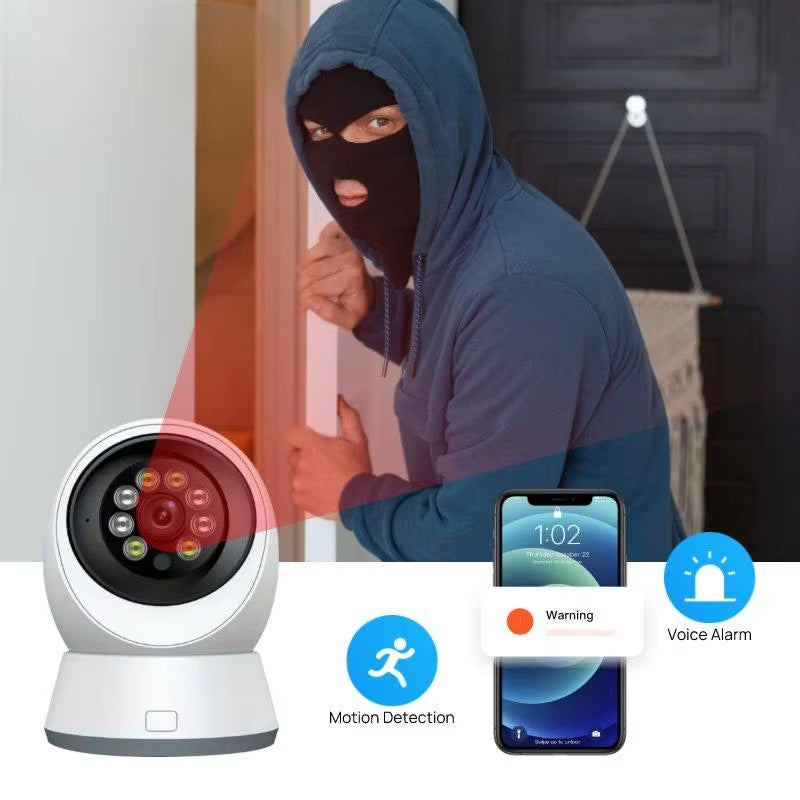 HD Home Security Cameras,Indoor Security Cameras with Night Vision, 2.4Gwi-Fi,Two-Way Talk,Motion Alert,Multiple Storage Options